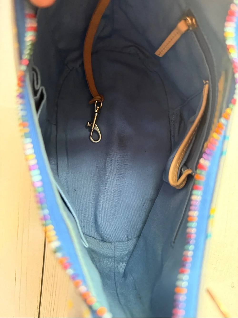 Dooney & Bourke | Vintage Y2K Multicolor DB Logo Mini Hobo with Rainbow Zipper